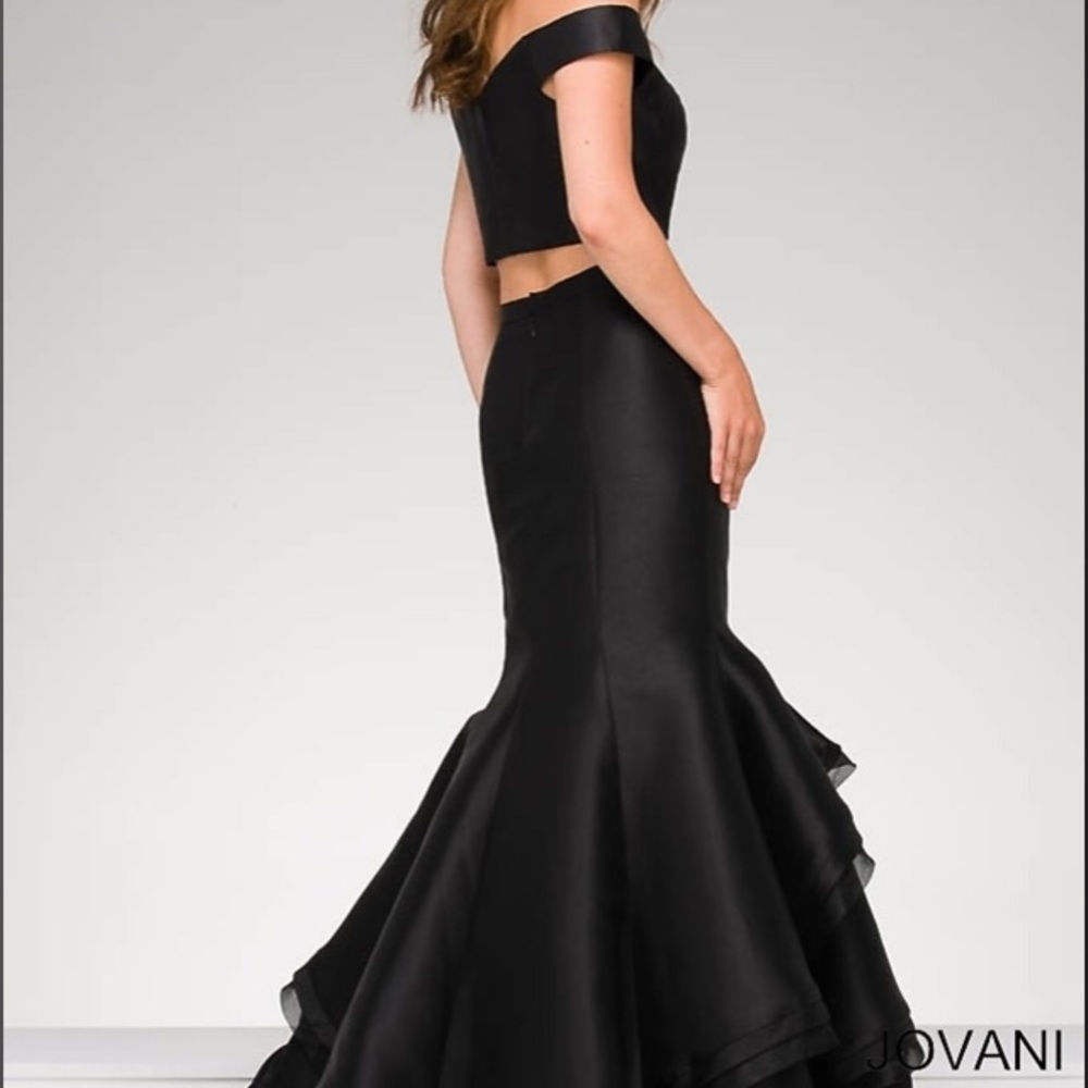 NWT Black Two Piece Jovani - Picture 2 of 8